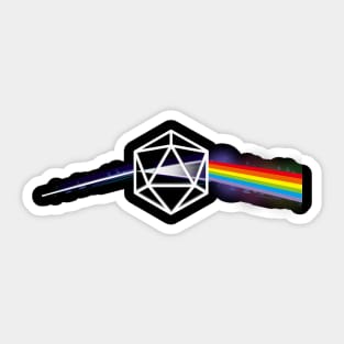 Dark Side of the D20 Sticker